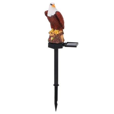 1Pc Owl Model Solar Lamp Ground Lawn Lamp Garden Lighting Adornment (Coffee)