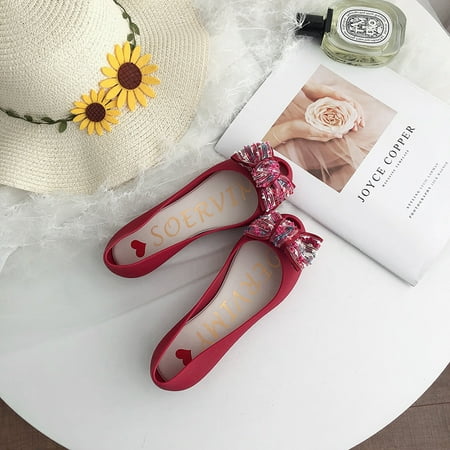 Korean-style Jelly Shoes Women‘s Fashionable Plastic Bottom Height-raising Fish-mouth Shoes Palace Style Bow Loafers Women
Korean-style Jelly Shoes Women‘s Fashionable Plastic Bottom Height-raising Fish-mouth Shoes Palace Style Bow Loafers Women