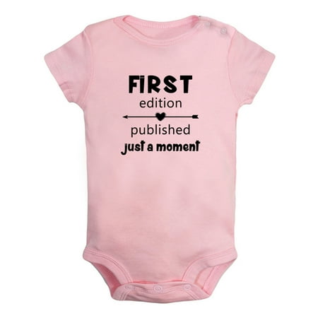 iDzn First Edition Published Just a Moment Funny Rompers For Babies Newborn Baby Unisex Bodysuits Infant Jumpsuits Toddler 0-24 Months Kids One-Piece Oufits
iDzn First Edition Published Just a Moment Funny Rompers For Babies Newborn Baby Unisex Bodysuits Infant Jumpsuits Toddler 0-24 Months Kids One-Piece Oufits