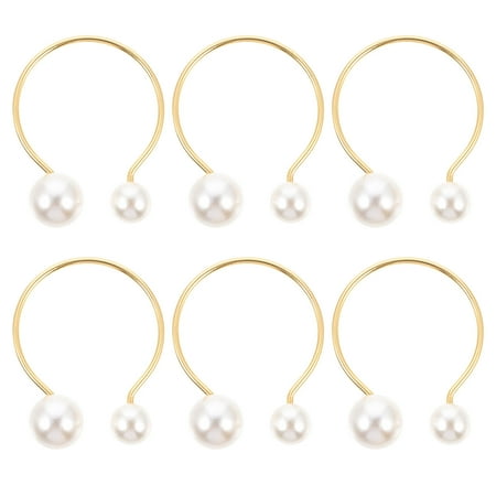 Napkin rings 6pcs Napkin Buckle Metal Napkin Ring Pearl Napkin Circle Table Setting Supply
Napkin rings 6pcs Napkin Buckle Metal Napkin Ring Pearl Napkin Circle Table Setting Supply