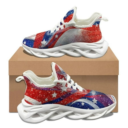 4th of July Art Design Casual Sneakers for Women Summer New Vulcanized Sole Non-slip Running Shoes Men Lace Up Basketball Shoes
4th of July Art Design Casual Sneakers for Women Summer New Vulcanized Sole Non-slip Running Shoes Men Lace Up Basketball Shoes