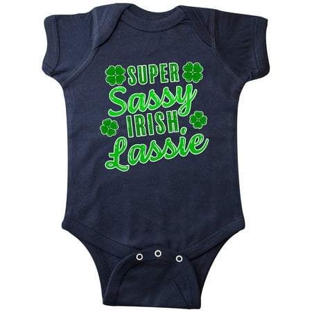 Inktastic Super Sassy Irish Lassy with Green 4 Leaf Clovers Gift Baby Boy or Baby Girl Bodysuit
Inktastic Super Sassy Irish Lassy with Green 4 Leaf Clovers Gift Baby Boy or Baby Girl Bodysuit