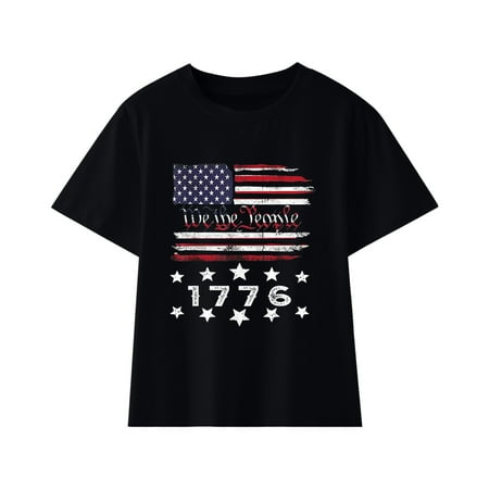 ZMHEGW Kids Boys T-Shirts American Flag Shirts 4Th Of July Short Sleeve Pullover Casual Blouse Independence Day Print Black 100
ZMHEGW Kids Boys T-Shirts American Flag Shirts 4Th Of July Short Sleeve Pullover Casual Blouse Independence Day Print Black 100