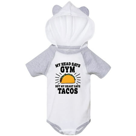 Inktastic My Head Says Gym But my Heart Says Tacos Gift Baby Boy or Baby Girl Bodysuit
Inktastic My Head Says Gym But my Heart Says Tacos Gift Baby Boy or Baby Girl Bodysuit