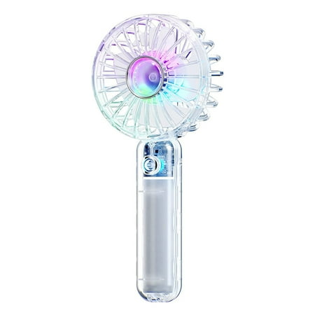 Handheld Fan Portable Fan Speed Adjustable USB Rechargeable Fan with 7 LED Colorful Nightlight for Outdoor Travel
Handheld Fan Portable Fan Speed Adjustable USB Rechargeable Fan with 7 LED Colorful Nightlight for Outdoor Travel