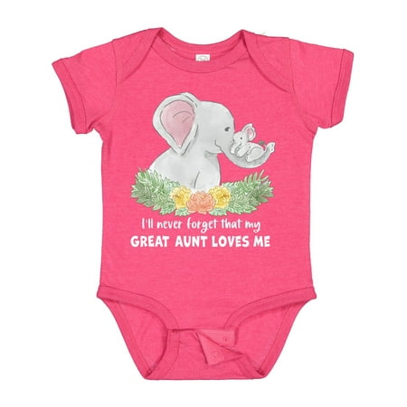 Inktastic I ll Never Forget That My Great Aunt Loves Me Cute Elephants Gift Baby Boy or Baby Girl Bodysuit
Inktastic I ll Never Forget That My Great Aunt Loves Me Cute Elephants Gift Baby Boy or Baby Girl Bodysuit