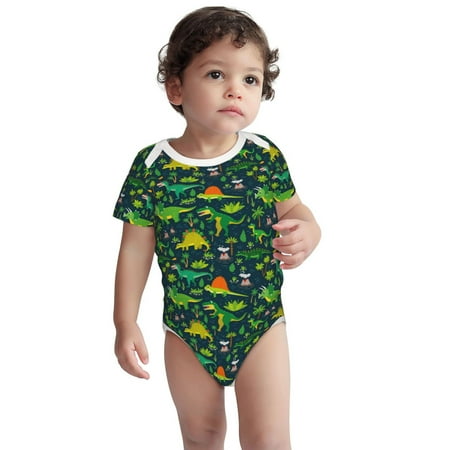 Haiem Dinosaurs and Tropical Leaves and Flowers Printed Unisex-Baby Short Sleeve Onesies Bodysuits Unisex Babies Snap-Up Rompers-3 Months
Haiem Dinosaurs and Tropical Leaves and Flowers Printed Unisex-Baby Short Sleeve Onesies Bodysuits Unisex Babies Snap-Up Rompers-3 Months