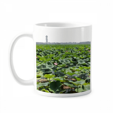 A Lotus Pond Art Deco Fashion Mug Pottery Cerac Coffee Porcelain Cup Tableware
