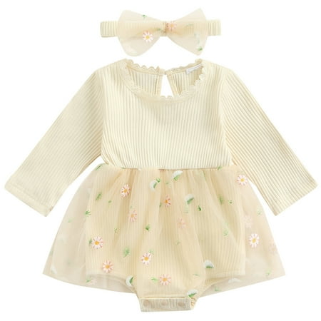 Calsunbaby Newborn Baby Girl Bodysuit Dress Ruffle Romper Princess Tulle Tutu Skirt Onsies Fall Clothes Outfits 0-3 Months
Calsunbaby Newborn Baby Girl Bodysuit Dress Ruffle Romper Princess Tulle Tutu Skirt Onsies Fall Clothes Outfits 0-3 Months
