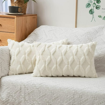 MIULEE Cream White Throw Pillow Covers 16x16 Set of 2 Decorative Farmhouse Couch Throw Pillows Boho Shells Soft Plush Wool Pillowcases for Bedroom Living Room Sofa
MIULEE Cream White Throw Pillow Covers 16x16 Set of 2 Decorative Farmhouse Couch Throw Pillows Boho Shells Soft Plush Wool Pillowcases for Bedroom Living Room Sofa