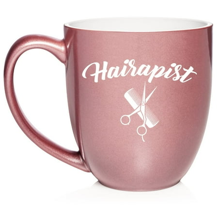 Hairapist Hairdresser Funny Ceramic Coffee Mug Tea Cup Gift for Her Sister Wife Best Friend Coworker Boss Retirement Birthday Cute Beauty Salon Hair Stylist Housewarming (16oz Rose Gold)
Hairapist Hairdresser Funny Ceramic Coffee Mug Tea Cup Gift for Her Sister Wife Best Friend Coworker Boss Retirement Birthday Cute Beauty Salon Hair Stylist Housewarming (16oz Rose Gold)