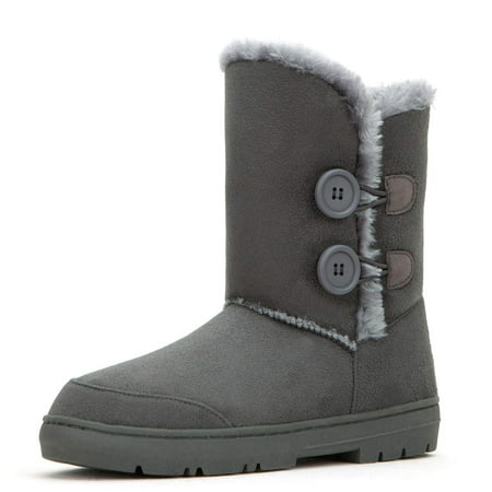 CLPP LI Womens Twin Button Fully Fur Lined Waterproof Winter Snow Boots - Grey - 7
CLPP LI Womens Twin Button Fully Fur Lined Waterproof Winter Snow Boots - Grey - 7