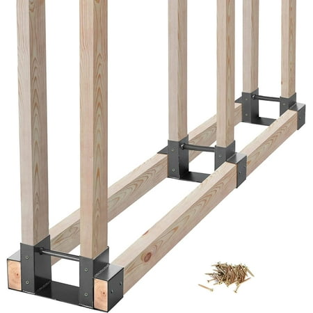 Outdoor Firewood Log Storage Rack Bracket Kit Fireplace Wood Storage Holder-Adjustable to Any Length
Outdoor Firewood Log Storage Rack Bracket Kit Fireplace Wood Storage Holder-Adjustable to Any Length
