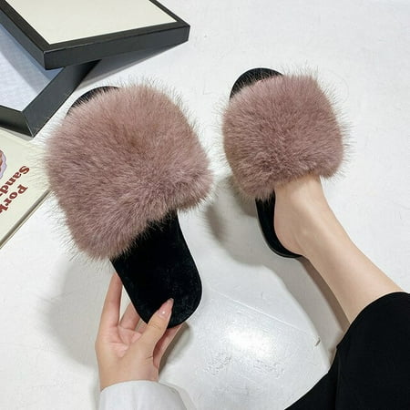CoCopeaunt New Arrival Girl Luxury Fluffy Fur Slippers Ladies Indoor Warm Furry Fur Flip Flops Women Amazing Plush Fur Slides Wholesale Hot
CoCopeaunt New Arrival Girl Luxury Fluffy Fur Slippers Ladies Indoor Warm Furry Fur Flip Flops Women Amazing Plush Fur Slides Wholesale Hot