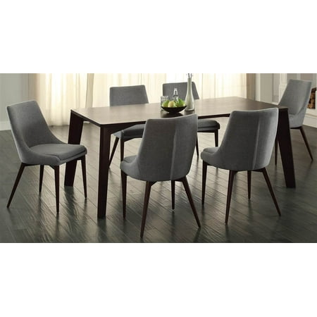 7-Pc Dining Table Set in Espresso Finish