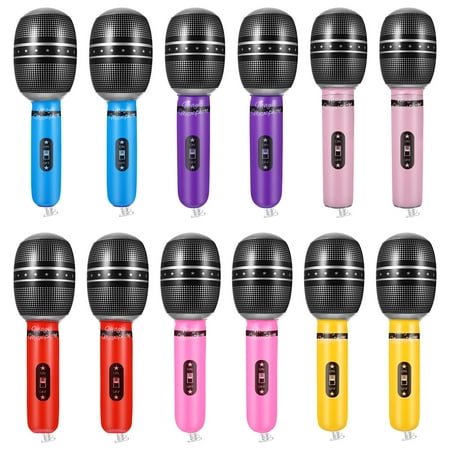 NUOLUX 12pcs Inflatable Microphone Toys Fake Inflatable Microphone Prop for Party (Random Color)
NUOLUX 12pcs Inflatable Microphone Toys Fake Inflatable Microphone Prop for Party (Random Color)
