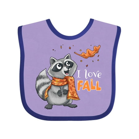 Inktastic I Love Fall Cute Raccoon with Scarf and Leaf Gift Baby Boy or Baby Girl Bib
Inktastic I Love Fall Cute Raccoon with Scarf and Leaf Gift Baby Boy or Baby Girl Bib