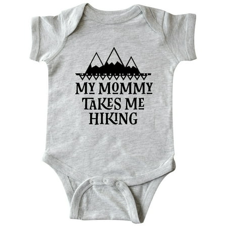 Inktastic Hiker Mommy Takes Me Hiking Gift Baby Boy or Baby Girl Bodysuit