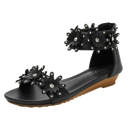 XINSHIDE Women Sandals Womens Wedges Sandals Back Zipper Casual Bohemian Sandals Beach Shoes Rhinestone Decor Floral Pattern Sandals Fashion Shoes
XINSHIDE Women Sandals Womens Wedges Sandals Back Zipper Casual Bohemian Sandals Beach Shoes Rhinestone Decor Floral Pattern Sandals Fashion Shoes