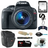 Canon EOS Rebel SL1 DSLR w\/ 18-55mm EF-S IS STM Lens plus 16GB Accessory Kit with Lightroom