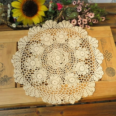 Ruibeauty Small Round Lace Table Cloth Vintage Crochet Cotton Floral Tablecloth 20inch Beige
Ruibeauty Small Round Lace Table Cloth Vintage Crochet Cotton Floral Tablecloth 20inch Beige