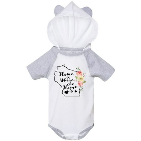 Inktastic Wisconsin Home is Where The Heart is with Watercolor Floral Gift Baby Girl Bodysuit
Inktastic Wisconsin Home is Where The Heart is with Watercolor Floral Gift Baby Girl Bodysuit