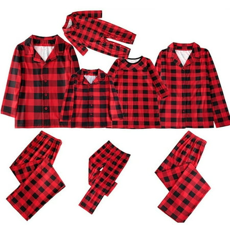 Red Plaid Family Christmas Pjs Matching Sets For Baby Adults and Kids Holiday Xmas Sleepwear Set Loungewear with Button
Red Plaid Family Christmas Pjs Matching Sets For Baby Adults and Kids Holiday Xmas Sleepwear Set Loungewear with Button