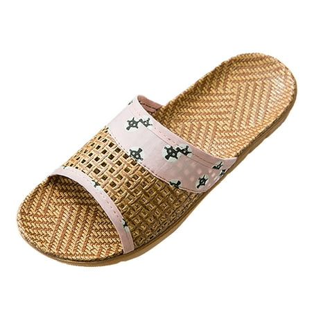 Cathalem Couples Summer Cat Pattern Home Interior Anti Slip Thick Sole Floor Linen Slippers Red 39
Cathalem Couples Summer Cat Pattern Home Interior Anti Slip Thick Sole Floor Linen Slippers Red 39