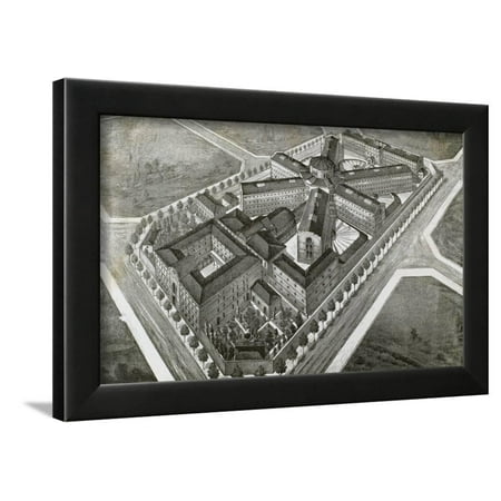 Model Prison, 1904. Engraving. Framed Print Wall Art By Tarker