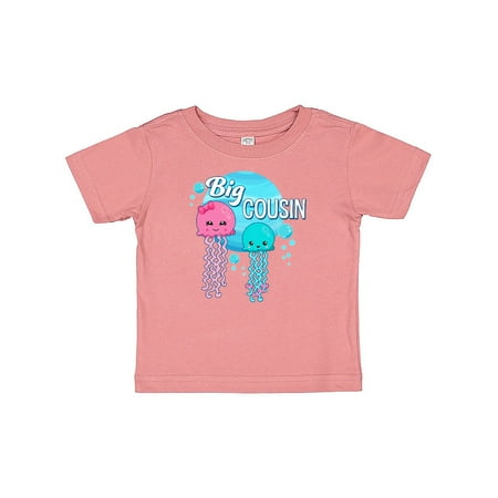 Inktastic Big Cousin cute jellyfish Gift Baby Boy or Baby Girl T-Shirt