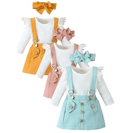 Actoyo 0-18M Newborn Baby Girl Fall Clothes Ruffle Long Sleeve Ribbed Romper Button Suspender Skirts Infant Overalls Dress
Actoyo 0-18M Newborn Baby Girl Fall Clothes Ruffle Long Sleeve Ribbed Romper Button Suspender Skirts Infant Overalls Dress