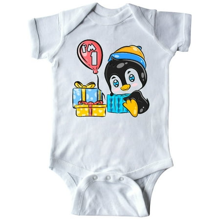 Inktastic Penguin 1st Birthday Gift Baby Boy or Baby Girl Bodysuit