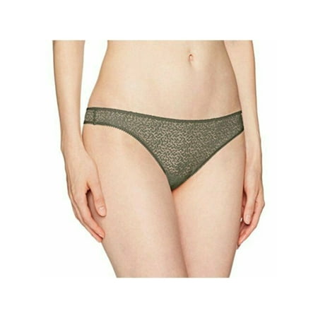 DKNY Intimates Green Nylon Blend Solid Everyday Thong Size: XL