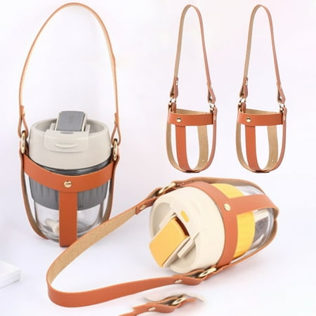 Hadanceo Coffee Cup Strap Faux Leather Hot Coffee Beverage Cup Sleeve with Shoulder Strap outdoor
Hadanceo Coffee Cup Strap Faux Leather Hot Coffee Beverage Cup Sleeve with Shoulder Strap outdoor