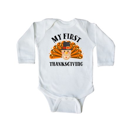 Inktastic My First Thanksgiving cute turkey pilgrim hat Gift Baby Boy or Baby Girl Long Sleeve Bodysuit
Inktastic My First Thanksgiving cute turkey pilgrim hat Gift Baby Boy or Baby Girl Long Sleeve Bodysuit