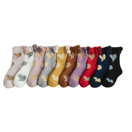 10 Pair Coral Fleece Socks Soft Fleece Warm Thick Knit Mid-Tube Socks Festival Gift for Adult Family
10 Pair Coral Fleece Socks Soft Fleece Warm Thick Knit Mid-Tube Socks Festival Gift for Adult Family