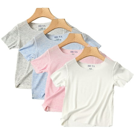 KYAIGUO Kids Toddler Girls Boys Soft Crewneck T-Shirt Solid Colour Pullover Bottoming Tops Summer Breathable Mesh Short Sleeve Tees Shirt for 1-14 Years
KYAIGUO Kids Toddler Girls Boys Soft Crewneck T-Shirt Solid Colour Pullover Bottoming Tops Summer Breathable Mesh Short Sleeve Tees Shirt for 1-14 Years