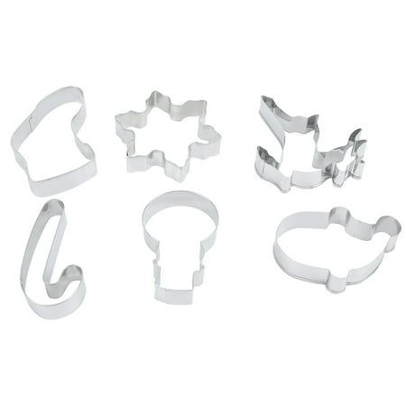 6Pcs/Set Stainless Steel Cookies Mould Christmas Cookie Cutters Set Baking Molds DIY Kitchen Utensils
6Pcs/Set Stainless Steel Cookies Mould Christmas Cookie Cutters Set Baking Molds DIY Kitchen Utensils