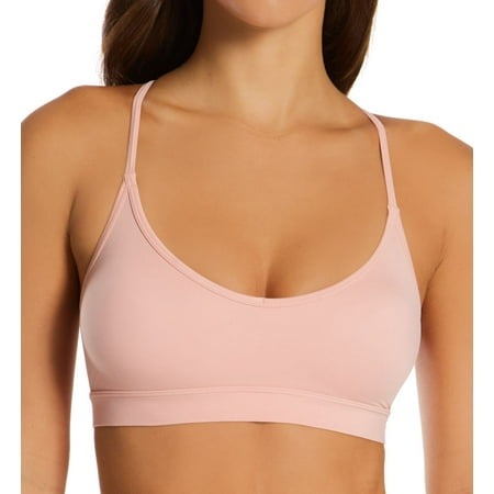 Women s Hanes DHY202 Authentic Cami Crop Bralette (Pink Gleam L (D/DD))
