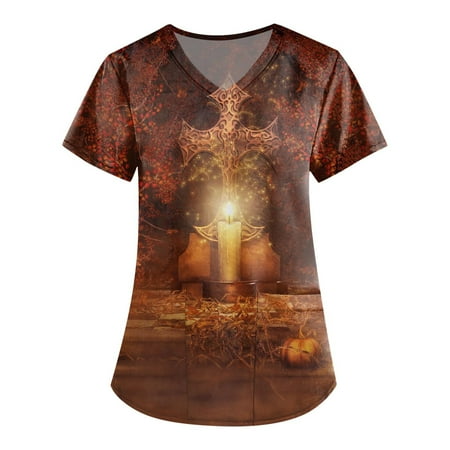 YDKZYMD Scrub Tops with Two Pocket V Neck Short Sleeve Plus Size Summer Tie Dye Printed Scrubs for Women Coffee XL
YDKZYMD Scrub Tops with Two Pocket V Neck Short Sleeve Plus Size Summer Tie Dye Printed Scrubs for Women Coffee XL