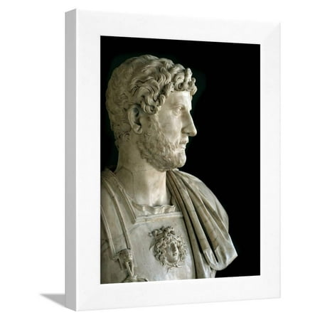 Bust of the Emperor Hadrian Framed Print Wall Art