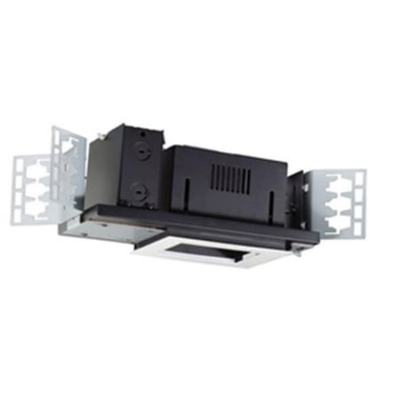 1-Light Housing & Trim Unit White & Black - 16 in.