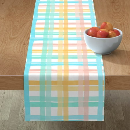 Cotton Sateen Table Runner 72 - Picnic Beach Plaid Check Colorful Fun Summer Rainbow Print Custom Table Linens by Spoonflower
Cotton Sateen Table Runner 72 - Picnic Beach Plaid Check Colorful Fun Summer Rainbow Print Custom Table Linens by Spoonflower