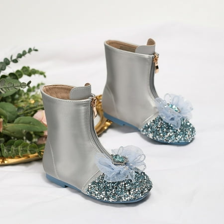 GUOBIOZIY Kids Winter Boots Boots Kids Ankle Boots Girls Low Heel Riding Booties (Silver 8-9 Y)
GUOBIOZIY Kids Winter Boots Boots Kids Ankle Boots Girls Low Heel Riding Booties (Silver 8-9 Y)