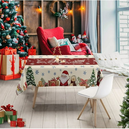 Christmas Tablecloth Winter Snowman House Christmas Trees Red Washable Table Cover for Party Picnic Dinner Decor
Christmas Tablecloth Winter Snowman House Christmas Trees Red Washable Table Cover for Party Picnic Dinner Decor
