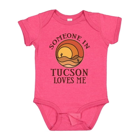 Inktastic Someone in Tucson Arizona Loves Me Gift Baby Boy or Baby Girl Bodysuit