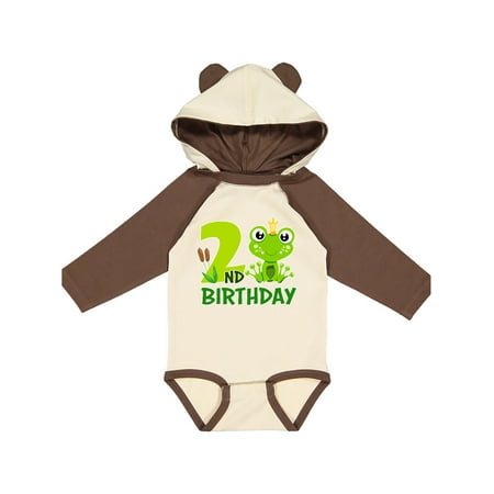 Inktastic 2nd Birthday Prince Frog Gift Baby Boy Long Sleeve Bodysuit