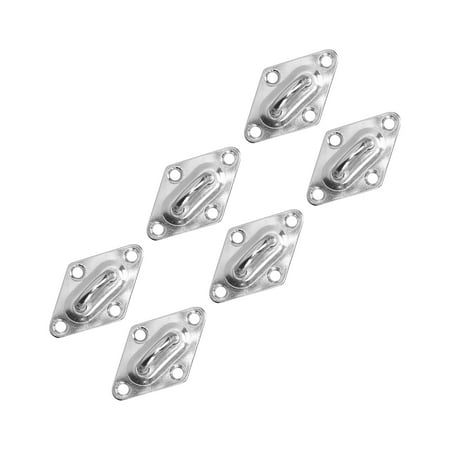 Staple Hook Eye Plate 6PCS Iamond Eye Plate Stainless Steel For Sunshade Sail For Small Yachts 5mm/0.20in
Staple Hook Eye Plate 6PCS Iamond Eye Plate Stainless Steel For Sunshade Sail For Small Yachts 5mm/0.20in