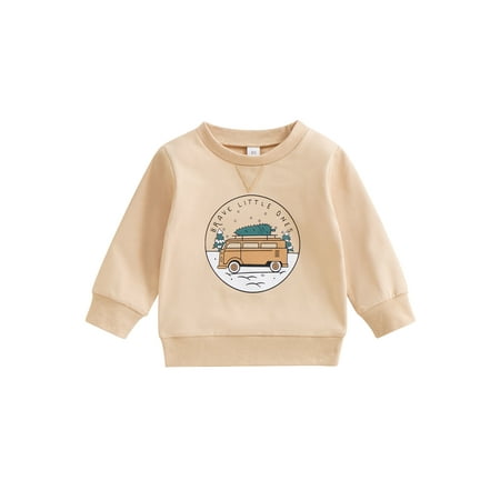 Jkerther Toddler Baby Christmas Sweatshirt Long Sleeve Round Neck Bus Letter Print Pullover Tops for Boys Girls
Jkerther Toddler Baby Christmas Sweatshirt Long Sleeve Round Neck Bus Letter Print Pullover Tops for Boys Girls