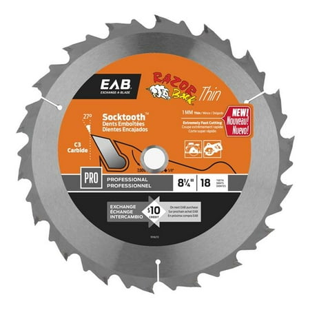Razor Back 1016272 8.25 in. x 18 Teeth Framing Razor Back Thin Professional Recyclable Exchangeable Saw Blade